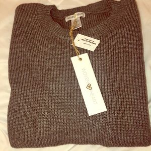 Oversized Open Back Sweater